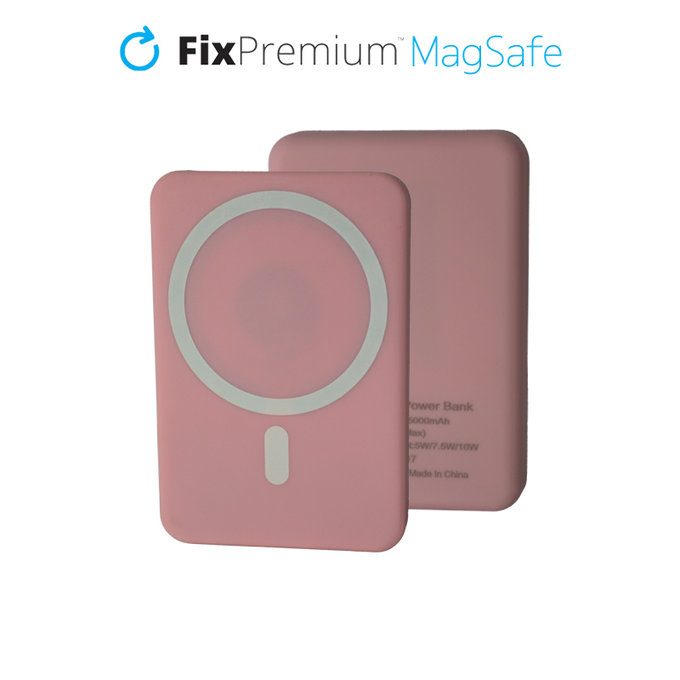 Power Bank MagSafe 5000mAh, Pink, FixPremium