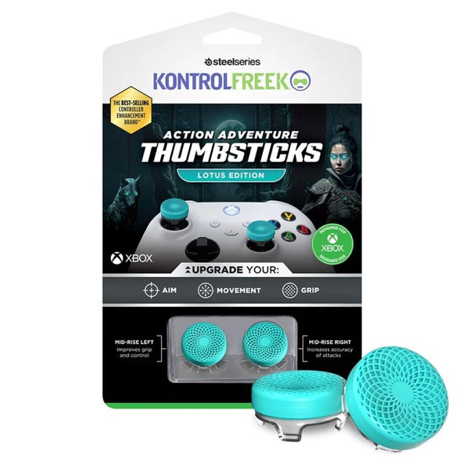 Cappucci estesi per levette controller Lotus per Xbox One X/S, Teal, Kontrol Freek