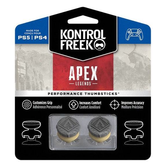 Cappucci estesi per levette controller Apex Legends per PS4/PS5, Gray, Kontrol Freek