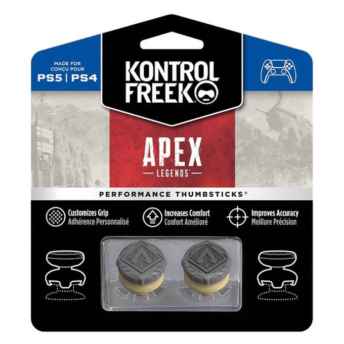 Cappucci estesi per levette controller Apex Legends per PS4/PS5, Gray, Kontrol Freek