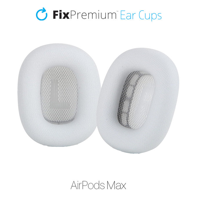 Cuscinetti auricolari di ricambio per AirPods Max, Eco-Leather, White