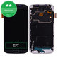 Schermo per Samsung S4 Mini Value I915i, Black Mist, Vetro touch con cornice