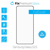 Vetro temperato FullCase 10 pz. per Samsung S23, FixPremium