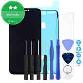 Schermo per iPhone X, Vetro touch con cornice, Adesivo (Adhesive), Vetro temperato, Kit di attrezzi