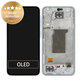 Schermo per Samsung A35 A356B, Awesome Iceblue, Vetro touch con cornice, GH82-34221B, Genuine Service Pack