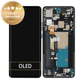 Schermo per Motorola Edge 50 Pro, Black Beauty, Vetro touch con cornice, 5D68C24092, 5D68C24322, Genuine Service Pack