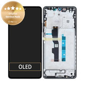 Schermo per Xiaomi Redmi Note 13 5G 2312DRAABC, Graphite, Vetro touch con cornice, 5600020N1700, Genuine Service Pack