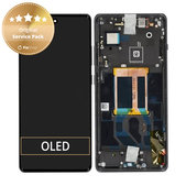 Schermo per OnePlus 12R, Iron Grey, Vetro touch con cornice, 621029000157, Genuine Service Pack