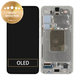 Schermo per Samsung S24 S921B, Amber Yellow, Vetro touch con cornice, GH82-33287D, Genuine Service Pack