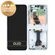 Schermo per Samsung Z Flip 6 F741B, White, Vetro touch con cornice, GH82-35014F, Genuine Service Pack