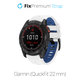 Cinturino in silicone bicolore per Garmin QuickFit 22mm, White, FixPremium