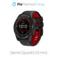 Cinturino in silicone bicolore per Garmin QuickFit 22mm, Black, FixPremium