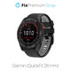 Cinturino in silicone bicolore per Garmin QuickFit 26mm, Black, FixPremium