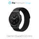 Cinturino in nylon per Garmin QuickFit 22mm, Black, FixPremium