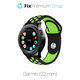 Cinturino sportivo in silicone per Garmin 22mm, Black, FixPremium