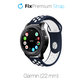 Cinturino sportivo in silicone per Garmin 22mm, Blue, FixPremium