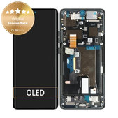 Schermo per Motorola Edge 50 Ultra, Vetro touch con cornice, Forest Grey, 5D68C24483, Genuine Service Pack