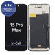 Schermo In-Cell FHD per iPhone 15 Pro Max, Vetro touch con cornice, FixPremium