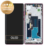 Schermo per Motorola Edge 50 Fusion, Hot Pink, Vetro touch con cornice, 5D68C24345, Genuine Service Pack