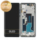 Schermo per Motorola Edge 50 Fusion, Vetro touch con cornice, Forest Blue, 5D68C24633, Genuine Service Pack