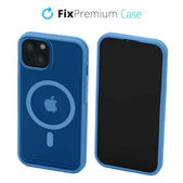 Custodia Clear con MagSafe per iPhone 14, Blue, FixPremium