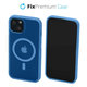 Custodia Clear con MagSafe per iPhone 14, Blue, FixPremium