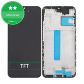 Schermo per Samsung A25 A256B, Brave Black, Vetro touch con cornice