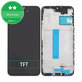 Schermo per Samsung A25 A256B, Brave Black, Vetro touch con cornice