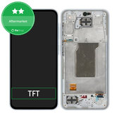 Schermo per Samsung A35 A356B, Awesome Iceblue, Vetro touch con cornice