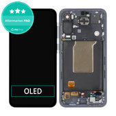 Schermo OLED per Samsung A55 A556B, Awesome Navy, Vetro touch con cornice
