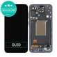 Schermo OLED per Samsung A55 A556B, Awesome Navy, Vetro touch con cornice