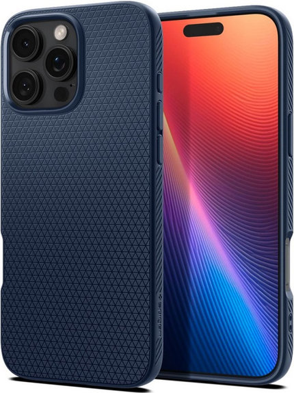 Custodia Liquid Air per iPhone 16 Pro Max, Navy Blue, Spigen