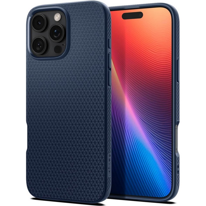 Custodia Liquid Air per iPhone 16 Pro Max, Navy Blue, Spigen