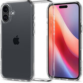 Custodia Ultra Hybrid per iPhone 16 Plus, Crystal Clear, Spigen