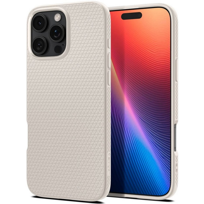 Custodia Liquid Air per iPhone 16 Pro, Natural Titanium, Spigen