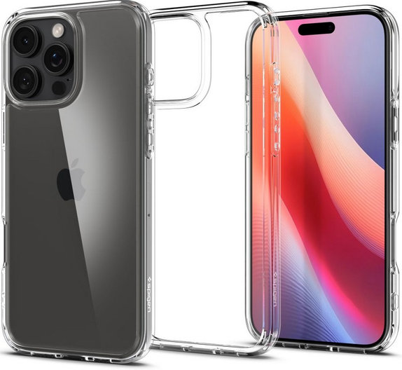 Custodia Ultra Hybrid per iPhone 16 Pro, Crystal Clear, Spigen
