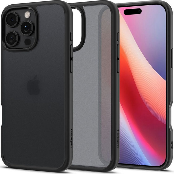 Custodia Ultra Hybrid per iPhone 16 Pro, Frost Black, Spigen
