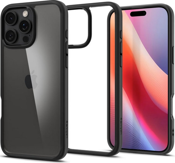 Custodia Ultra Hybrid per iPhone 16 Pro, Matte Black, Spigen