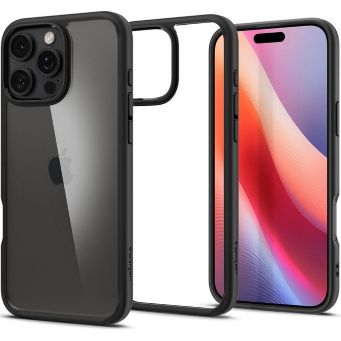Custodia Ultra Hybrid per iPhone 16 Pro, Matte Black, Spigen