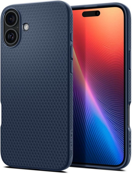 Custodia Liquid Air per iPhone 16, Navy Blue, Spigen