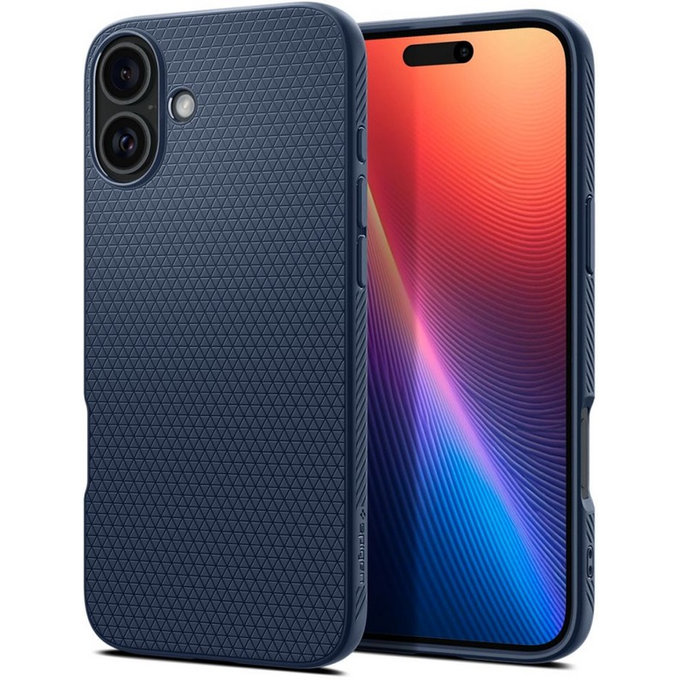 Custodia Liquid Air per iPhone 16, Navy Blue, Spigen