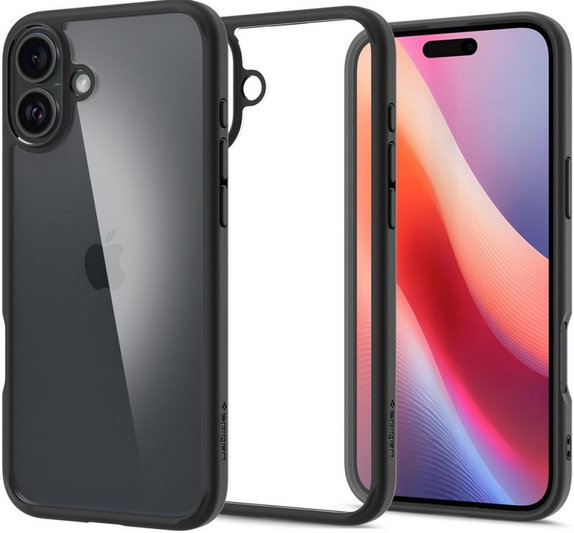 Custodia Ultra Hybrid per iPhone 16, Matte Black, Spigen