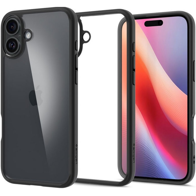 Custodia Ultra Hybrid per iPhone 16, Matte Black, Spigen