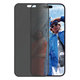 Vetro temperato UWF Privacy con applicator per iPhone 16 Plus, Black, PanzerGlass