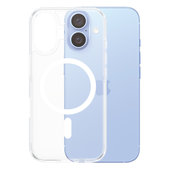 Custodia HardCase con MagSafe per iPhone 16, Transparent, PanzerGlass