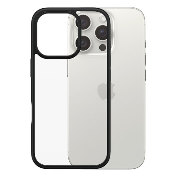 Custodia HardCase per iPhone 16 Pro, Black, PanzerGlass