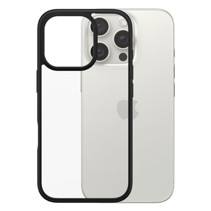 Custodia HardCase per iPhone 16 Pro, Black, PanzerGlass
