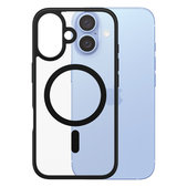 Custodia HardCase con MagSafe per iPhone 16, Black, PanzerGlass