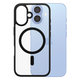 Custodia HardCase con MagSafe per iPhone 16, Black, PanzerGlass