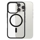 Custodia HardCase con MagSafe per iPhone 16 Pro, Black, PanzerGlass